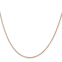 14k Rose Gold .70mm Box Chain