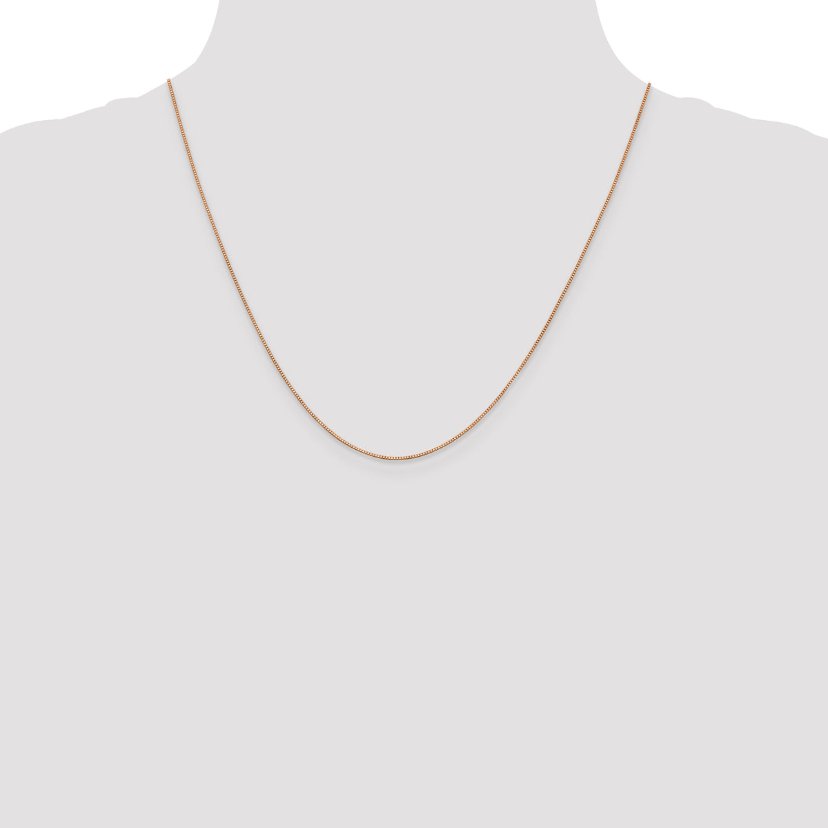 14k Rose Gold .70mm Box Chain