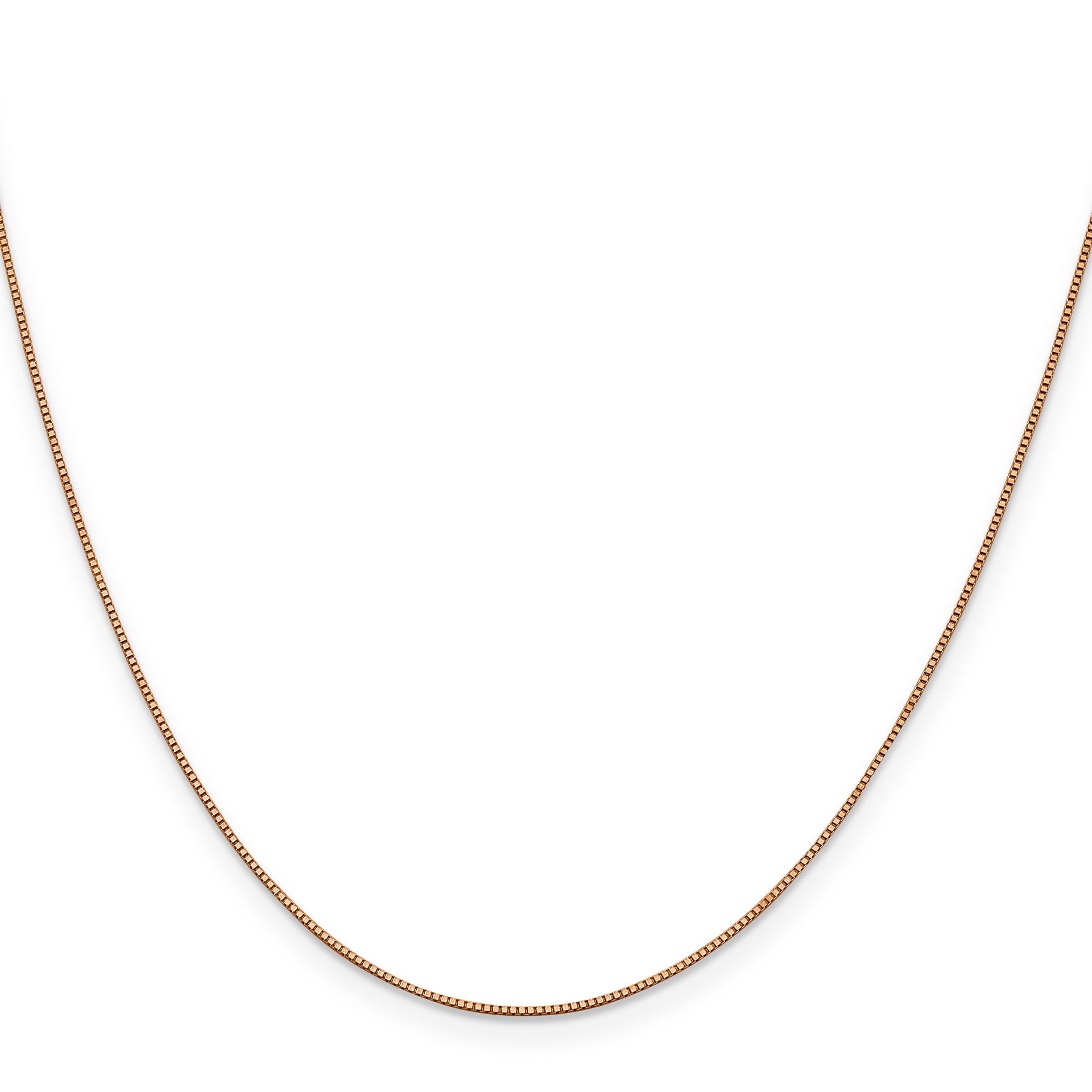 14k Rose Gold .70mm Box Chain