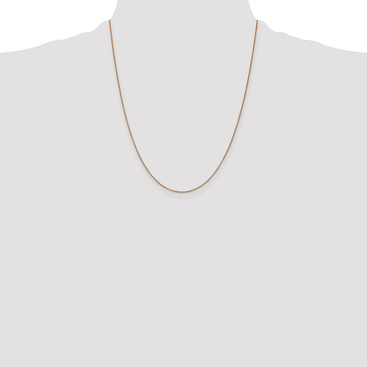 14k Rose Gold .70mm Box Chain