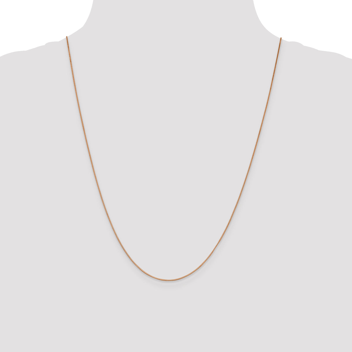 14k Rose Gold .70mm Box Chain