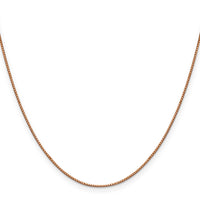 14k Rose Gold .9mm Box Chain