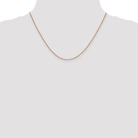 14k Rose Gold .9mm Box Chain