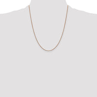 14k Rose Gold .9mm Box Chain