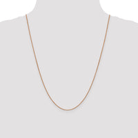 14k Rose Gold .9mm Box Chain