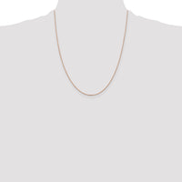 14k Rose Gold 1.0mm D/C Cable Chain