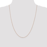14k Rose Gold 1.0mm D/C Cable Chain