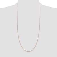 14k Rose Gold 1.0mm D/C Cable Chain