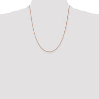 14k Rose Gold 1.4mm D/C Cable Chain