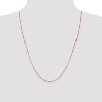 14k Rose Gold 1.4mm D/C Cable Chain