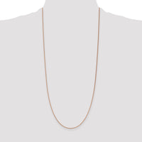 14k Rose Gold 1.4mm D/C Cable Chain