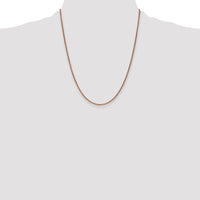14k Rose Gold 1.7mm D/C Spiga Chain