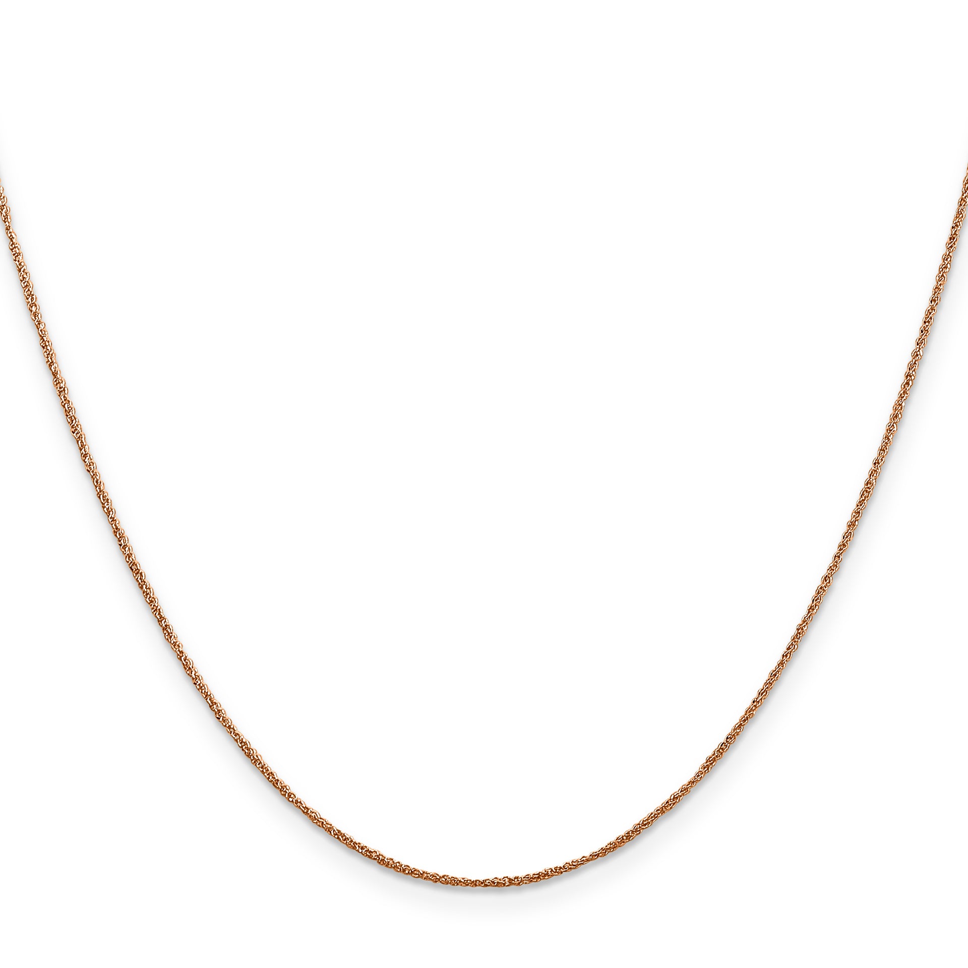 14K Rose Gold .7mm Ropa Chain