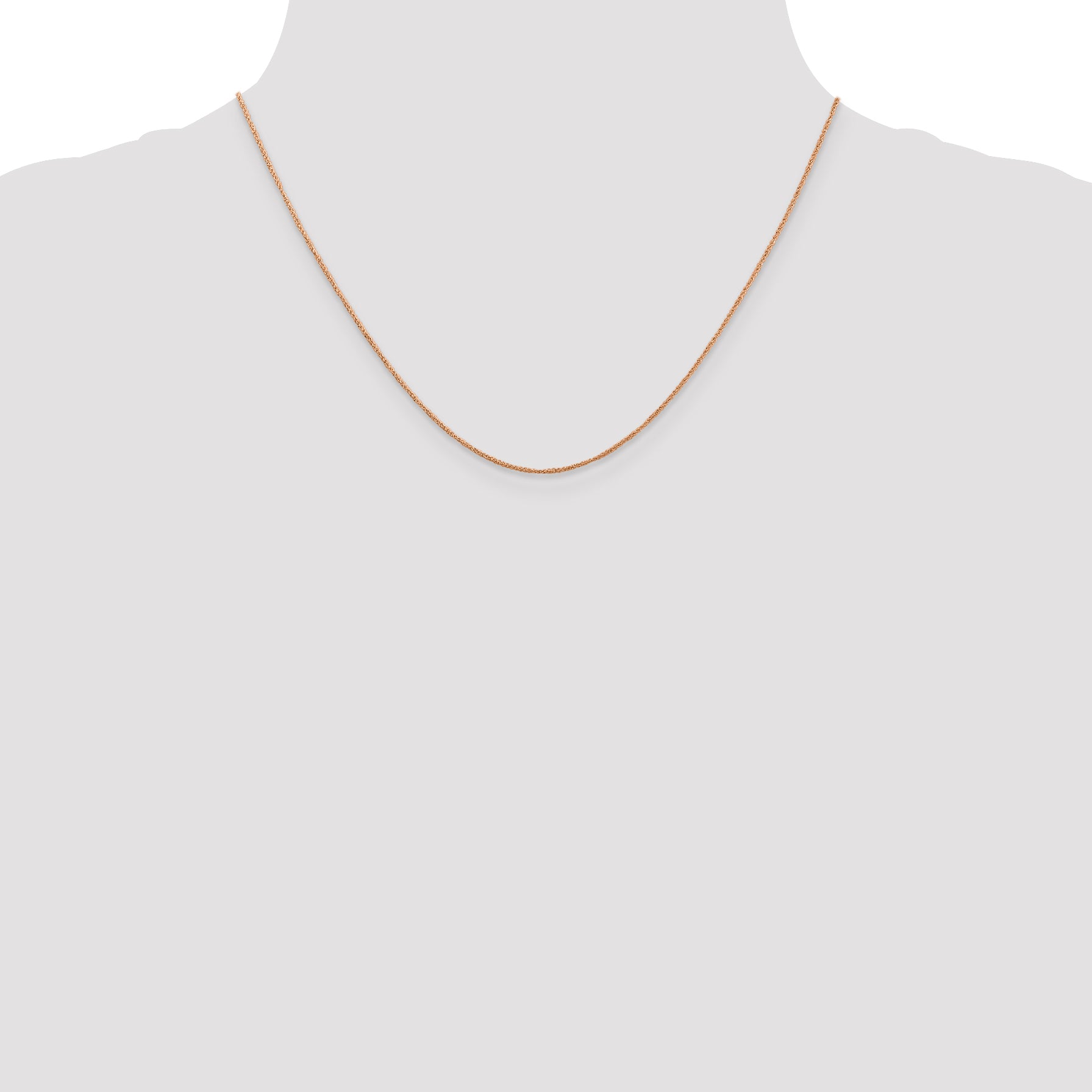 14K Rose Gold .7mm Ropa Chain