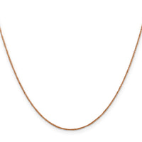 14K Rose Gold .7mm Ropa Chain