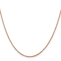 14K Rose Gold 1.1mm Ropa Chain