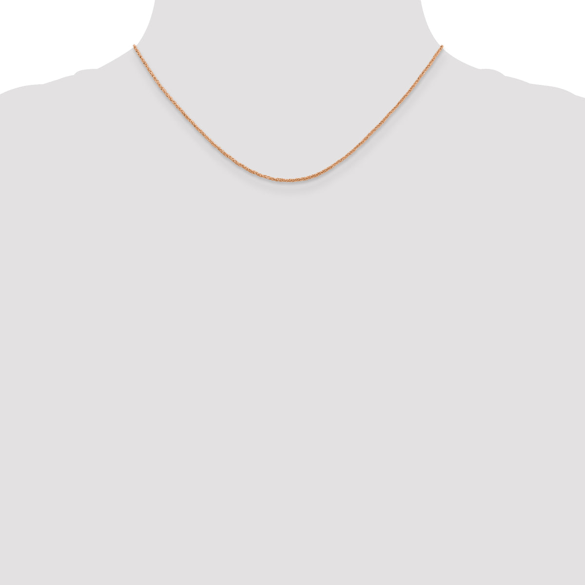14K Rose Gold 1.1mm Ropa Chain