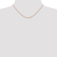 14K Rose Gold 1.1mm Ropa Chain