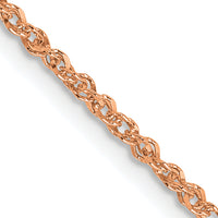 14K Rose Gold 1.7mm Ropa Chain