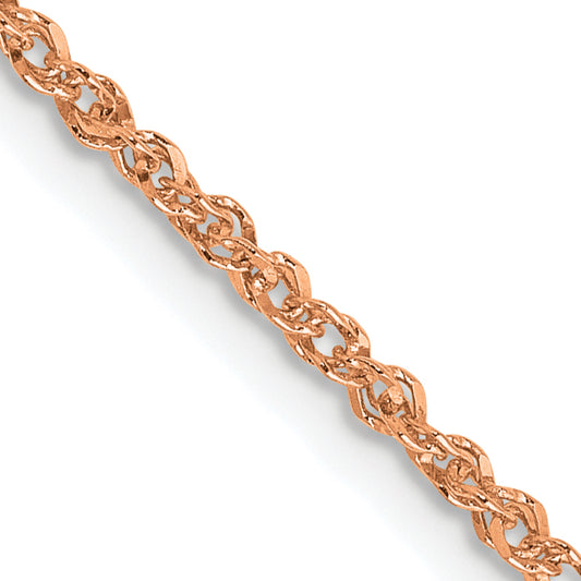 14K Rose Gold 1.7mm Ropa Chain