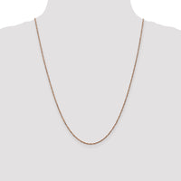 14K Rose Gold 1.7mm Ropa Chain