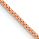 14k Rose Gold 1.0mm Box Chain