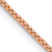 14k Rose Gold 1.0mm Box Chain