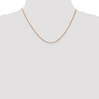 14k Rose Gold 1.0mm Box Chain