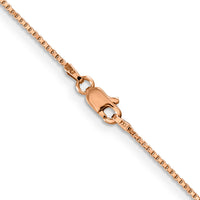 14k Rose Gold 1.0mm Box Chain