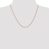 14k Rose Gold 1.0mm Box Chain