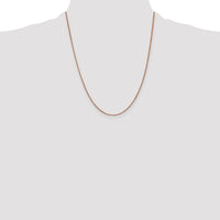 14k Rose Gold 1.0mm Box Chain