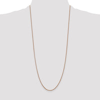 14k Rose Gold 1.0mm Box Chain