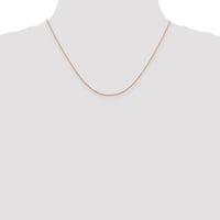 14k Rose Gold .8mm D/C Cable Chain