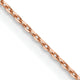 14k Rose Gold .8mm D/C Cable Chain