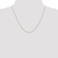 14k Rose Gold .8mm D/C Cable Chain