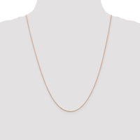14k Rose Gold .8mm D/C Cable Chain