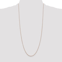 14k Rose Gold .8mm D/C Cable Chain