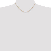14k Rose Gold 1.10mm Box Chain