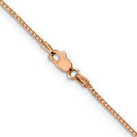14k Rose Gold 1.10mm Box Chain