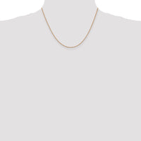 14k Rose Gold 1.10mm Box Chain