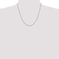 14k Rose Gold 1.10mm Box Chain