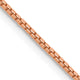 14k Rose Gold 1.10mm Box Chain