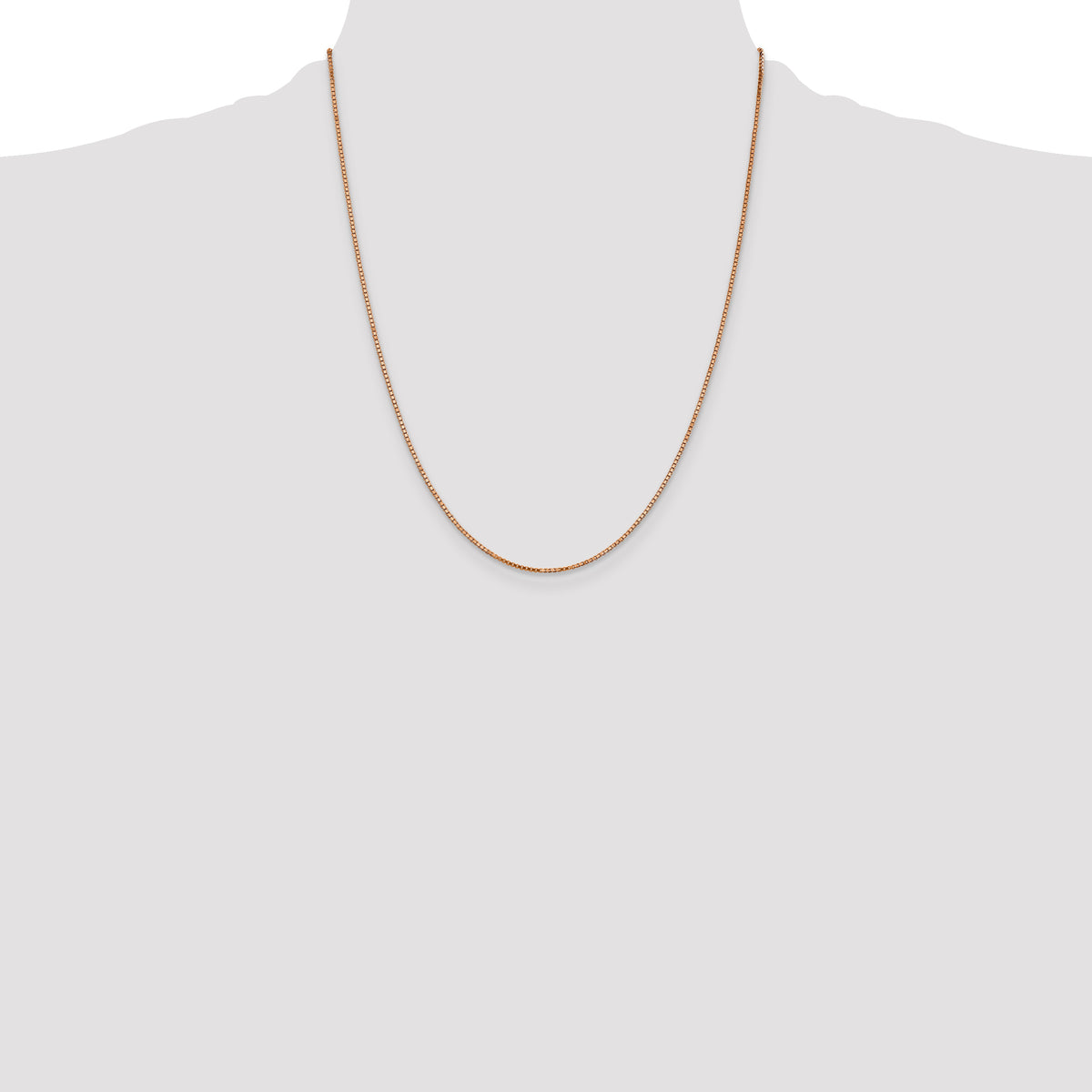 14k Rose Gold 1.10mm Box Chain