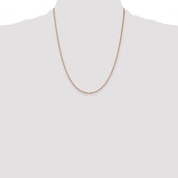 14k Rose Gold 1.10mm Box Chain