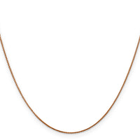 14k Rose Gold .85mm D/C Spiga Chain