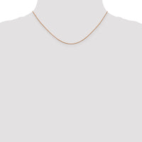 14k Rose Gold .85mm D/C Spiga Chain