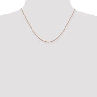 14k Rose Gold .85mm D/C Spiga Chain