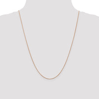 14k Rose Gold .85mm D/C Spiga Chain