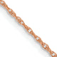 14k Rose Gold .8mm Baby Rope Chain