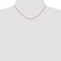 14k Rose Gold .8mm Baby Rope Chain